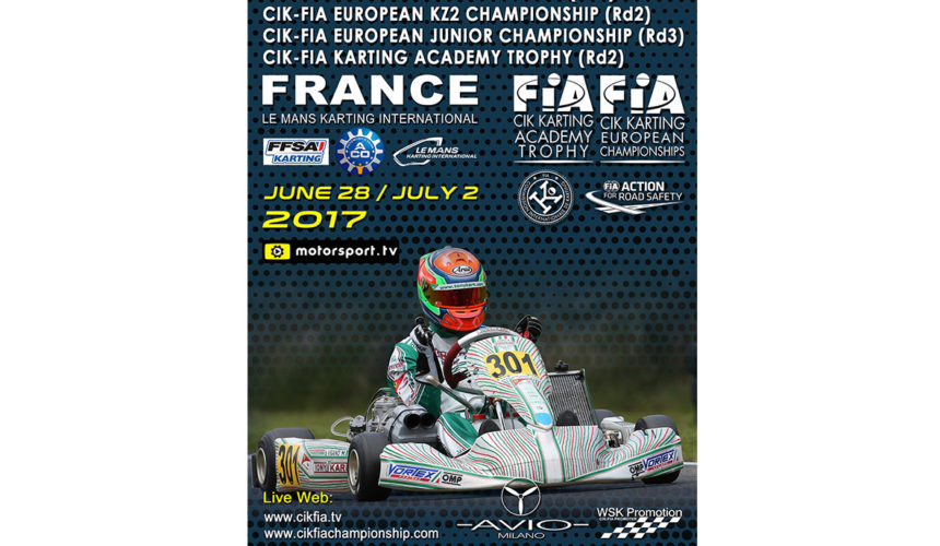 CIK-FIA European Championship OKJ rd.3 – Le Mans (F), 02/07/17